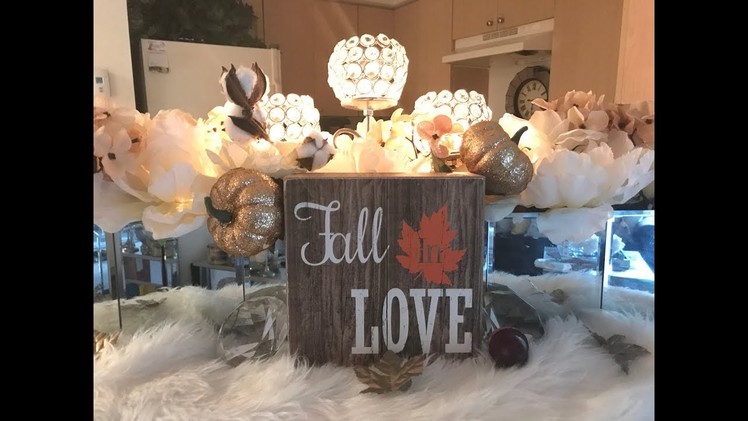 ????Decorate With Me: My Glam Entryway Bar for Fall???? Dollar Tree Diy