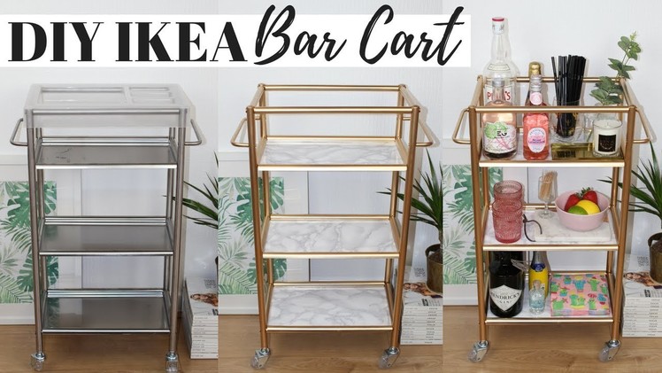 DIY BAR CART IKEA HACKS | Ep 5 - Super Easy and Affordable!