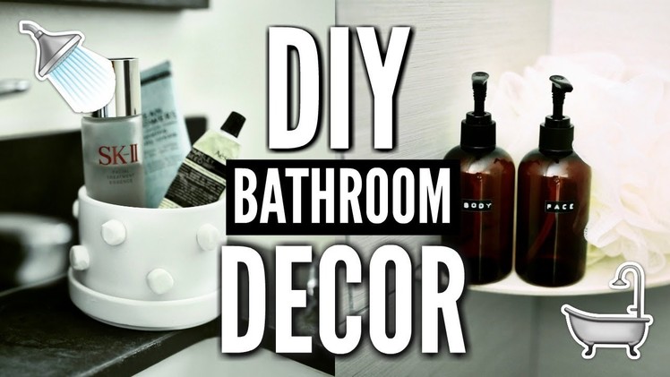 DIY BATHROOM DECOR! How To Decorate For Cheap! ????????✂????
