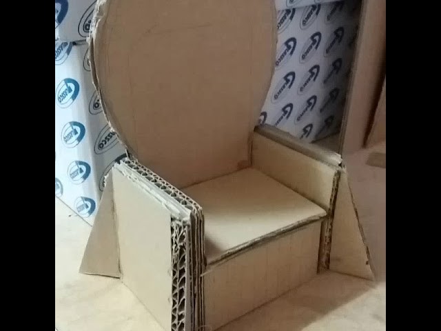 DIY,cardboard,Game,of,throne,chair,DIY.