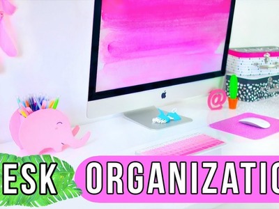 DIY Desk Decor & Organization! | Pinterest & Tumblr Inspired Desk Makeover!