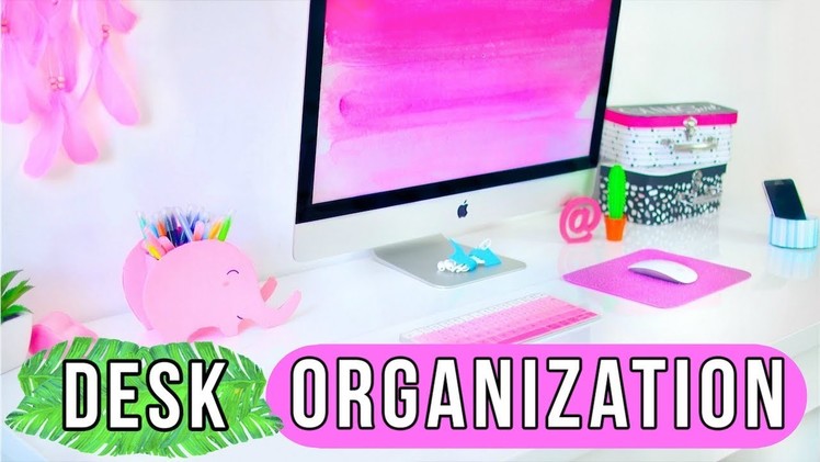 DIY Desk Decor & Organization! | Pinterest & Tumblr Inspired Desk Makeover!