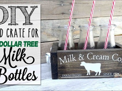 DIY Dollar Tree Milk Bottle Crate | Collab with MommaFromScratch