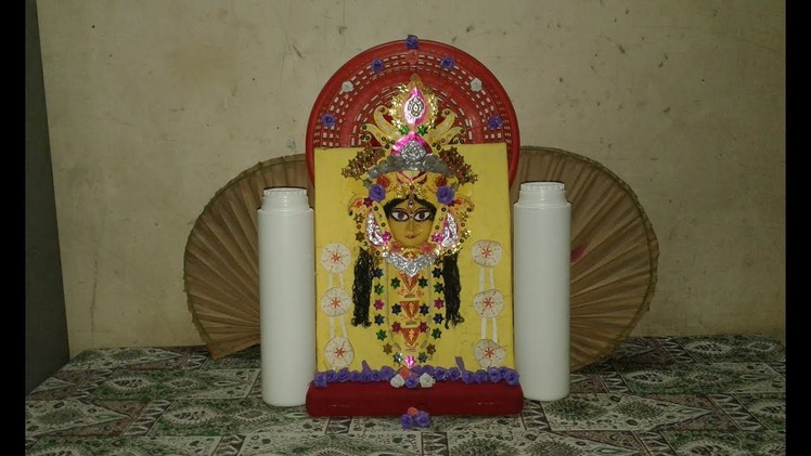 DIY Durga Puja Home Decoration Ideas with Household Items
