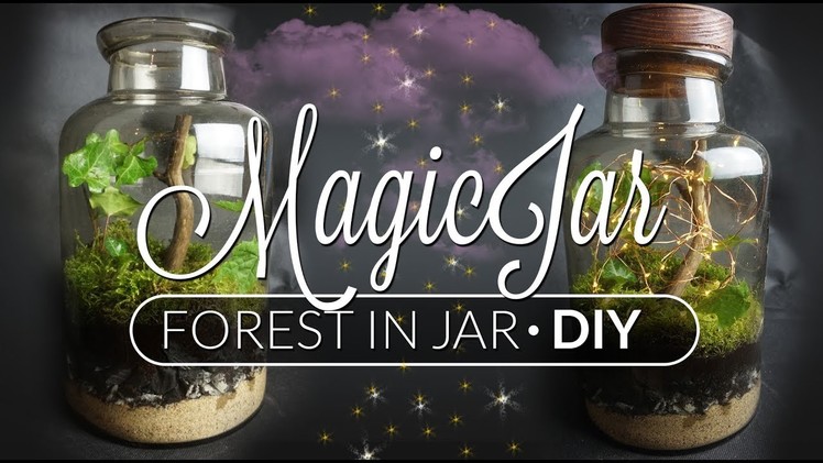 DIY ° Forest in Jar °  Magic Lamp