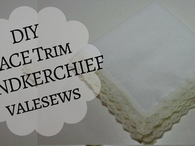 DIY Lace Trim Handkerchief Beginner Sewing