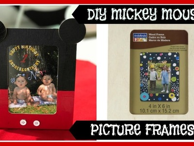 DIY MICKEY MOUSE PICTURE FRAMES | drinaBOO!