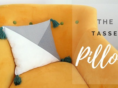 DIY Minimalist Geometric Tassel Pillow | Owlipop DIY