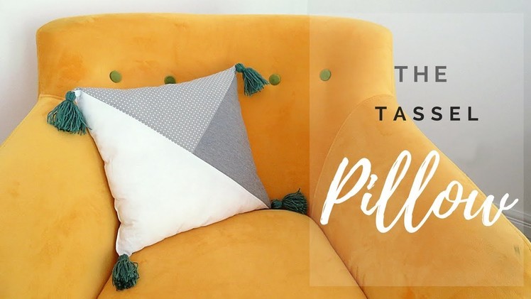 DIY Minimalist Geometric Tassel Pillow | Owlipop DIY