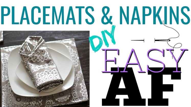 DIY Placemats and Napkins | Easy DIY | AMBER MANCHA