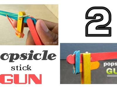 DIY simple - Powerful Popsicle stick GUNS
