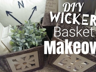 DIY wicker basket makeover!