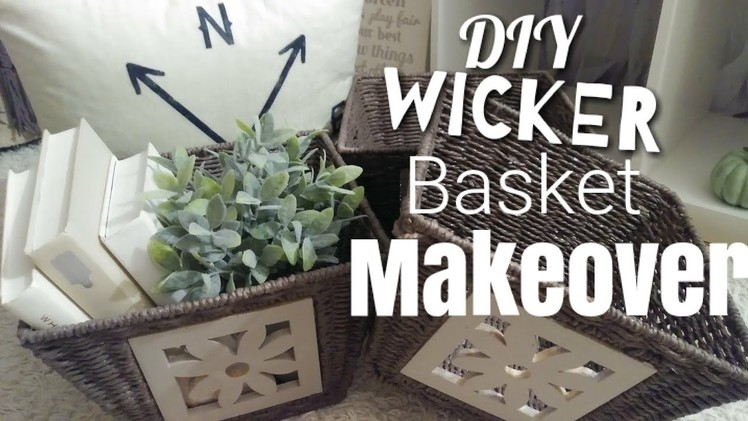 DIY wicker basket makeover!