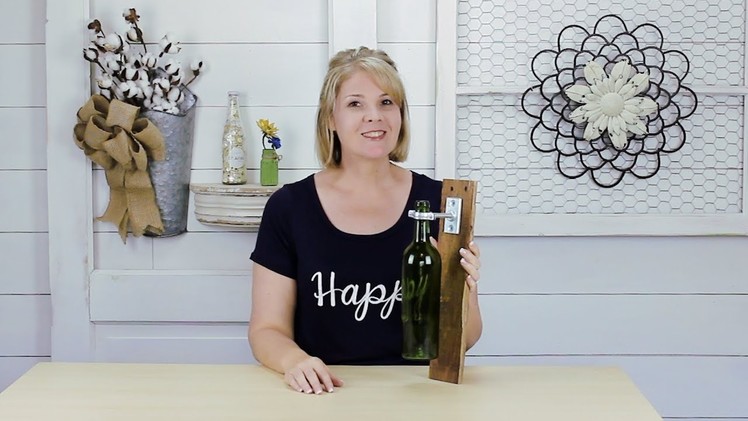 DIY Wine Bottle Holder Recycling Project