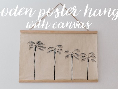 DIY Wooden & Canvas Wall Hanging