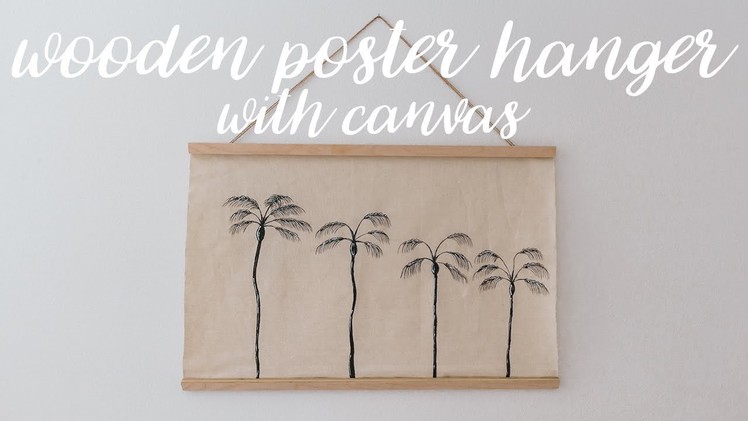 DIY Wooden & Canvas Wall Hanging