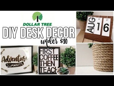 DOLLAR TREE DIY | DESK DECOR | BACK TO SCHOOL | SENSATIONAL FINDS COLLAB