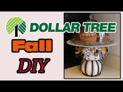 Dollar Tree -- DIY Fall Cake Stand ????