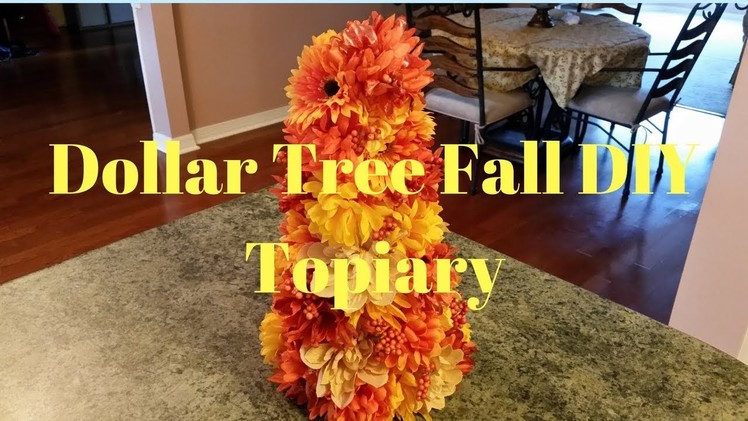 Dollar Tree DIY Fall Topiary