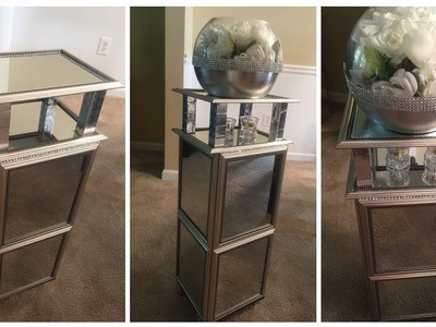 Dollar Tree DIY ????Silver Mirrored End Table????