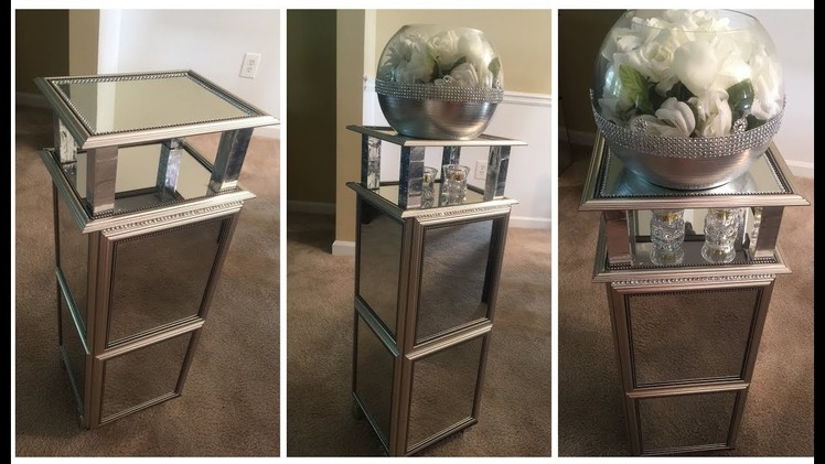 Dollar Tree DIY ????Silver Mirrored End Table????
