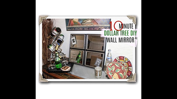 DOLLAR TREE DIY Wall Mirror | QUICKEST DIY Mirror 10 minutes!