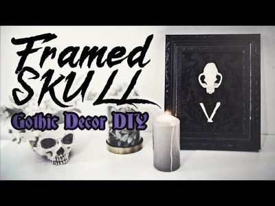 FRAMED SKULL | Gothic Decor DIY