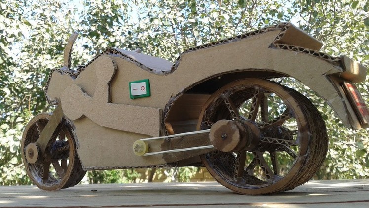 How to make a Motorcycle From Cardboard - Amazing Motorbike DIY