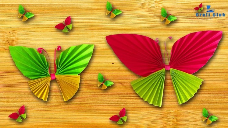 ✿ How to make beautiful butterfly with color paper ✿ Lina's Craft Club