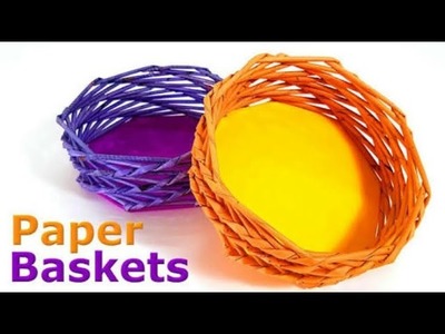HOW TO MAKE PAPER BASKET.