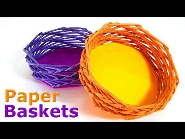 HOW TO MAKE PAPER BASKET.