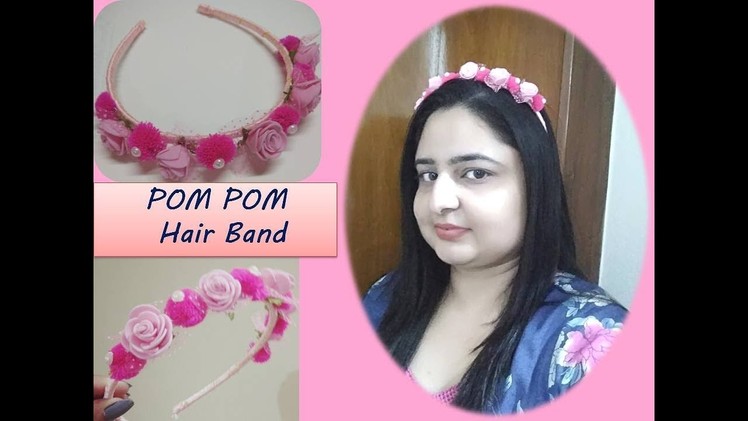 How to make Pom Pom Hair band. DIY Hair accesories easy and quick