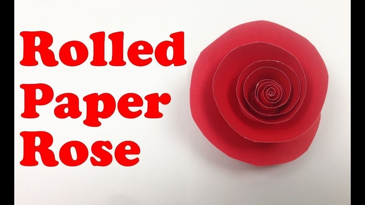 How to Make Rolled Paper Roses???? For Christmas Room Decoration - DIY Easy Rolled Paper Rose Tutorial