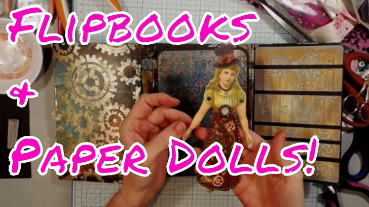 Live Stream - Pajama Party - Making Paper Dolls For My Flipbooks!
