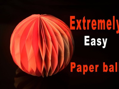 Make in minutes this paper honeycomb ball. do it yourself