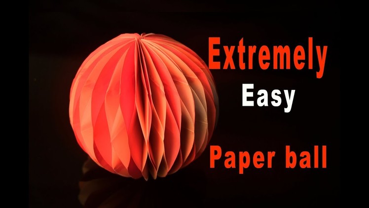 Make in minutes this paper honeycomb ball. do it yourself