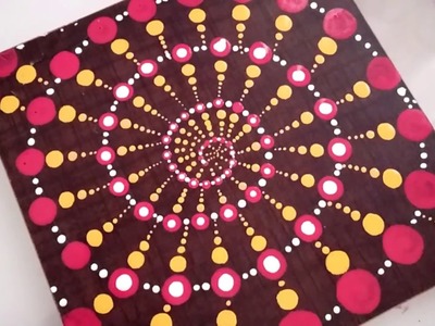 Mandala dot art painting DIY ,wall decorating ideas.