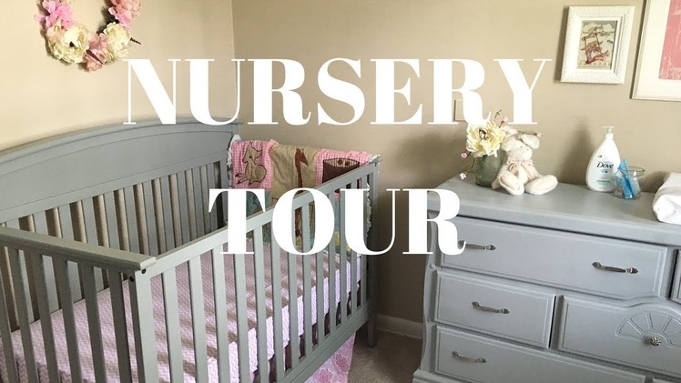 NURSERY TOUR | BABY GIRL | DIY, floral, pink