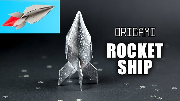 Origami Rocket Ship Tutorial ???? Flying Spaceship ???? Paper Kawaii