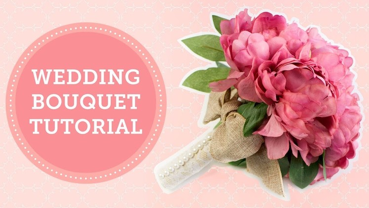 Silk Flowers Wedding Bouquet Handle DIY | BalsaCircle.com