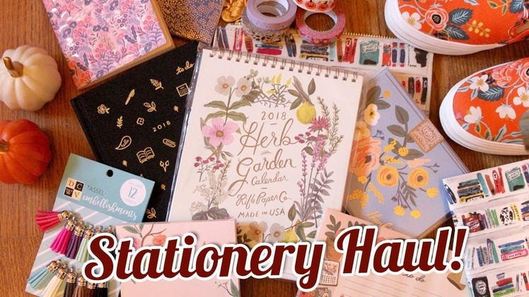 STATIONERY HAUL: Rifle Paper Co., Kate Spade, & Target