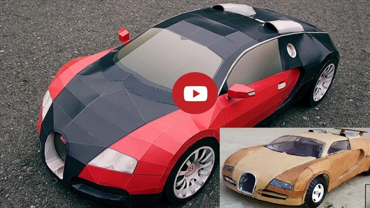 WOW! Super RC Bugatti Veyron || DIY at Home || Cardboard Bugatti || How to make Electric Toy Car