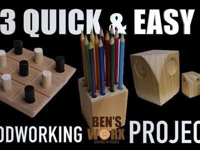 3 EASY WOODWORKING PROJECTS **CHRISTMAS GIFTS**