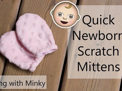 Adorably soft baby mittens sewing tutorial