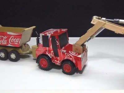 Amazing! DIY Coca Cola RC Wheel Loader and Dump Truck "Unimog"