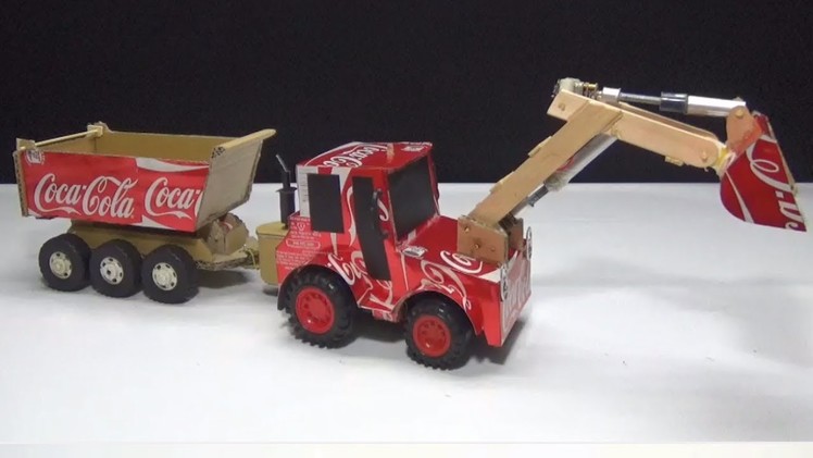 Amazing! DIY Coca Cola RC Wheel Loader and Dump Truck "Unimog"