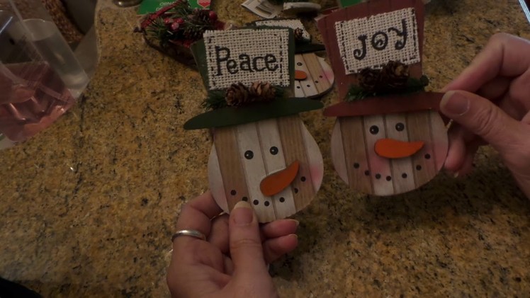 Awesome Dollar Tree Finds: Rustic Farmhouse Christmas Ornaments