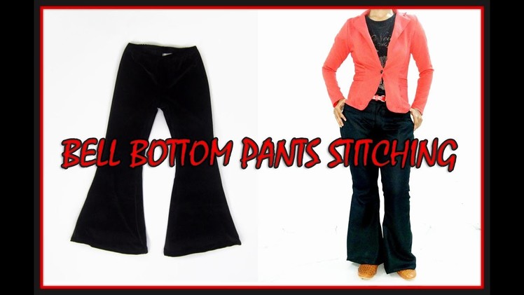 Bell Bottom Pant Stitching Full Video | Bell Bottoms Sewing | Bell Bottom Pants For Girls | DIY