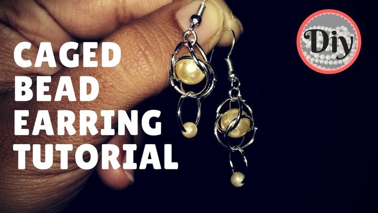 Caged Bead Earring Tutorial | Chainmaille Earring