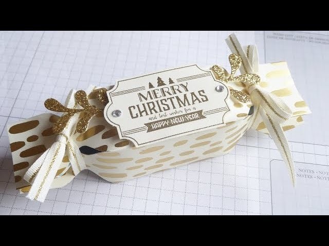 Christmas Countdown  Project No. 3 - Ferrero Rocher Christmas Bonbon Wrapper.Box - Stampin' Up!
